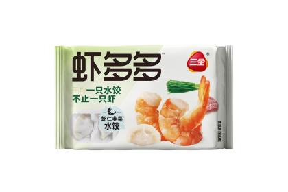 San Quan Dumpling Sdd Prawn Leek 三全虾多多虾仁韭菜水饺 400gm（VIP会员价：RM12.90）